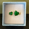 Green heart ring