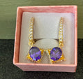 Purple earrings