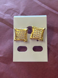 14Kt gold plated square earrings
