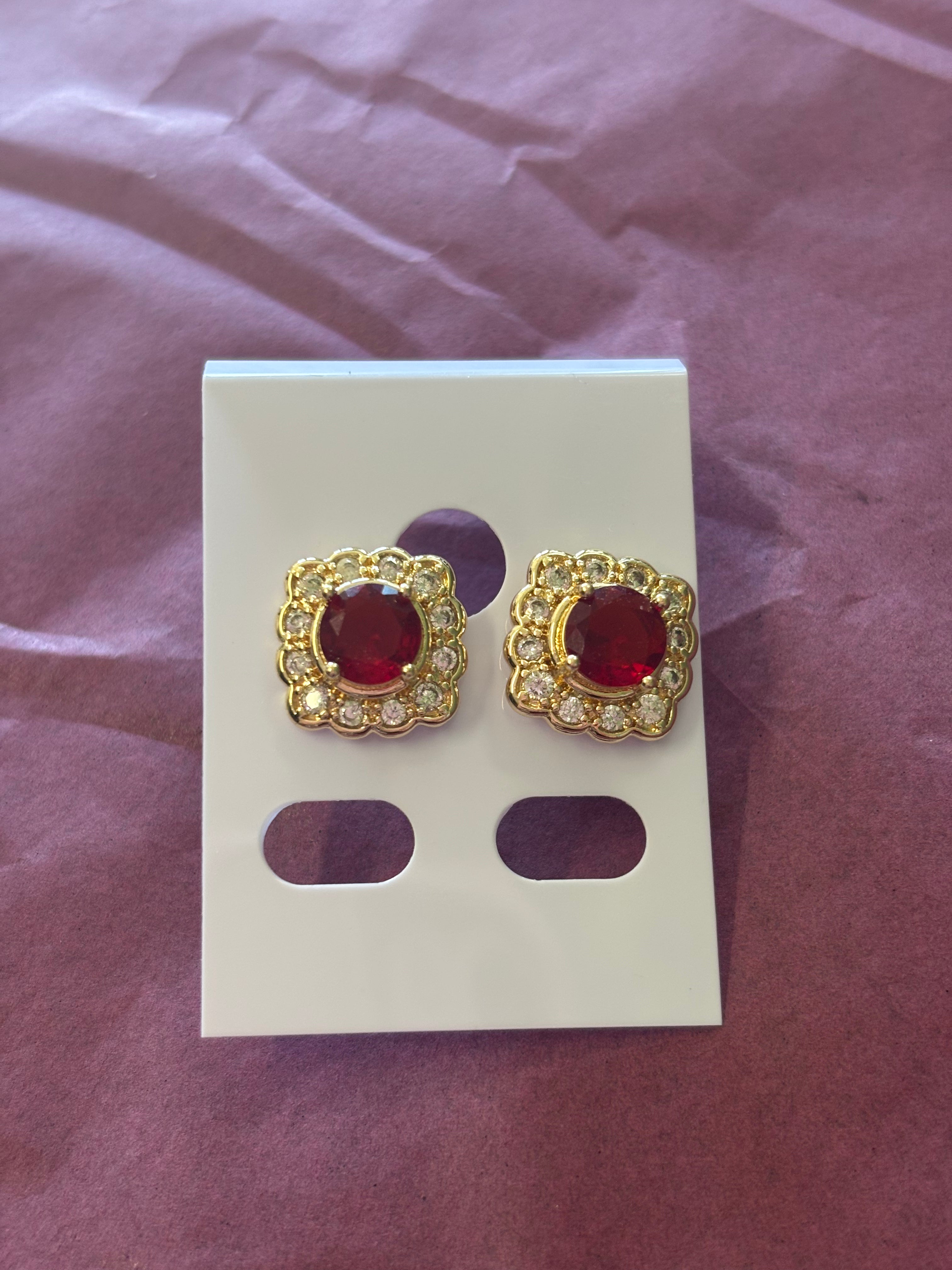 14Kt gold plated vintage earrings
