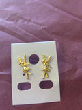 14Kt gold plated fairy earrings