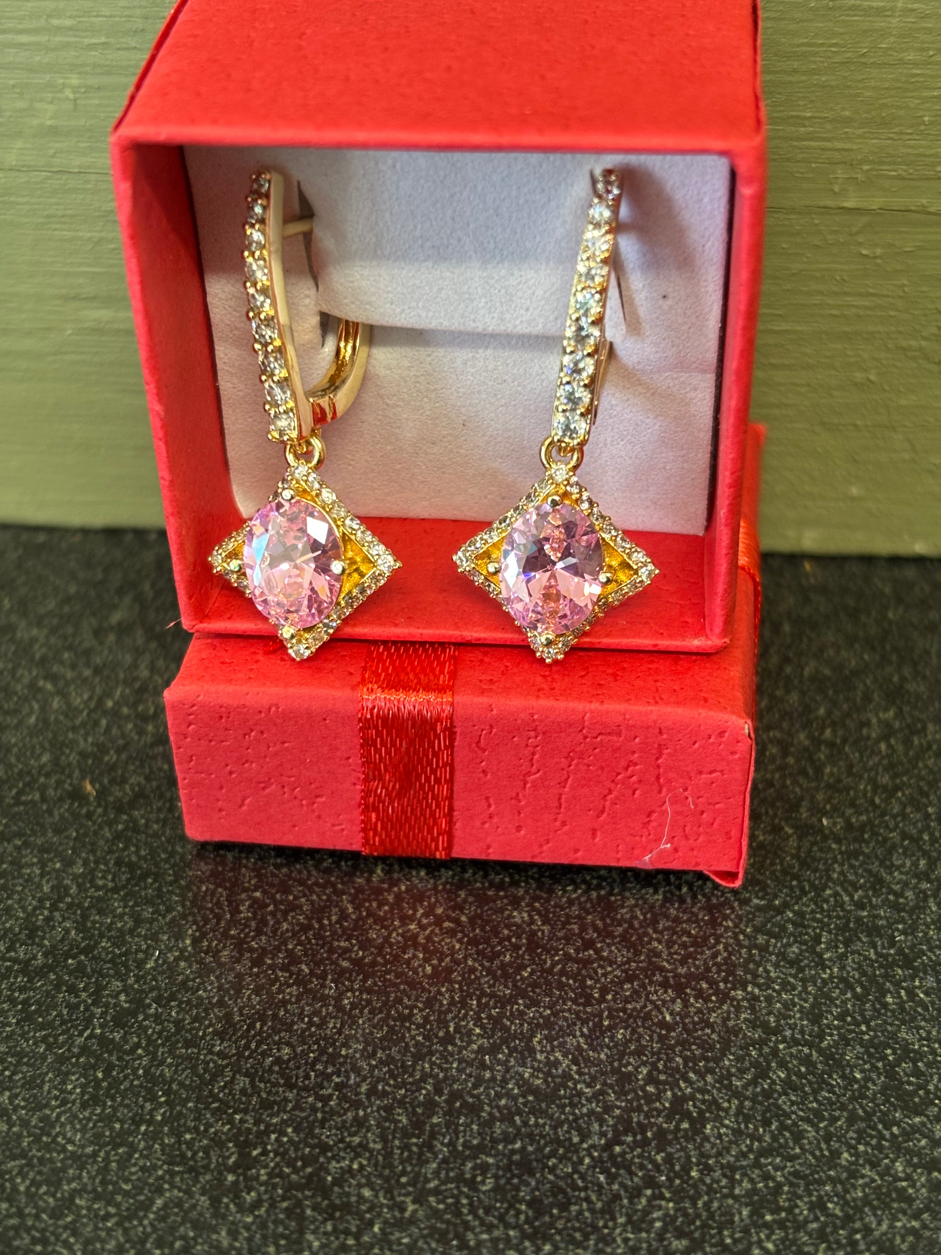 Pink earrings