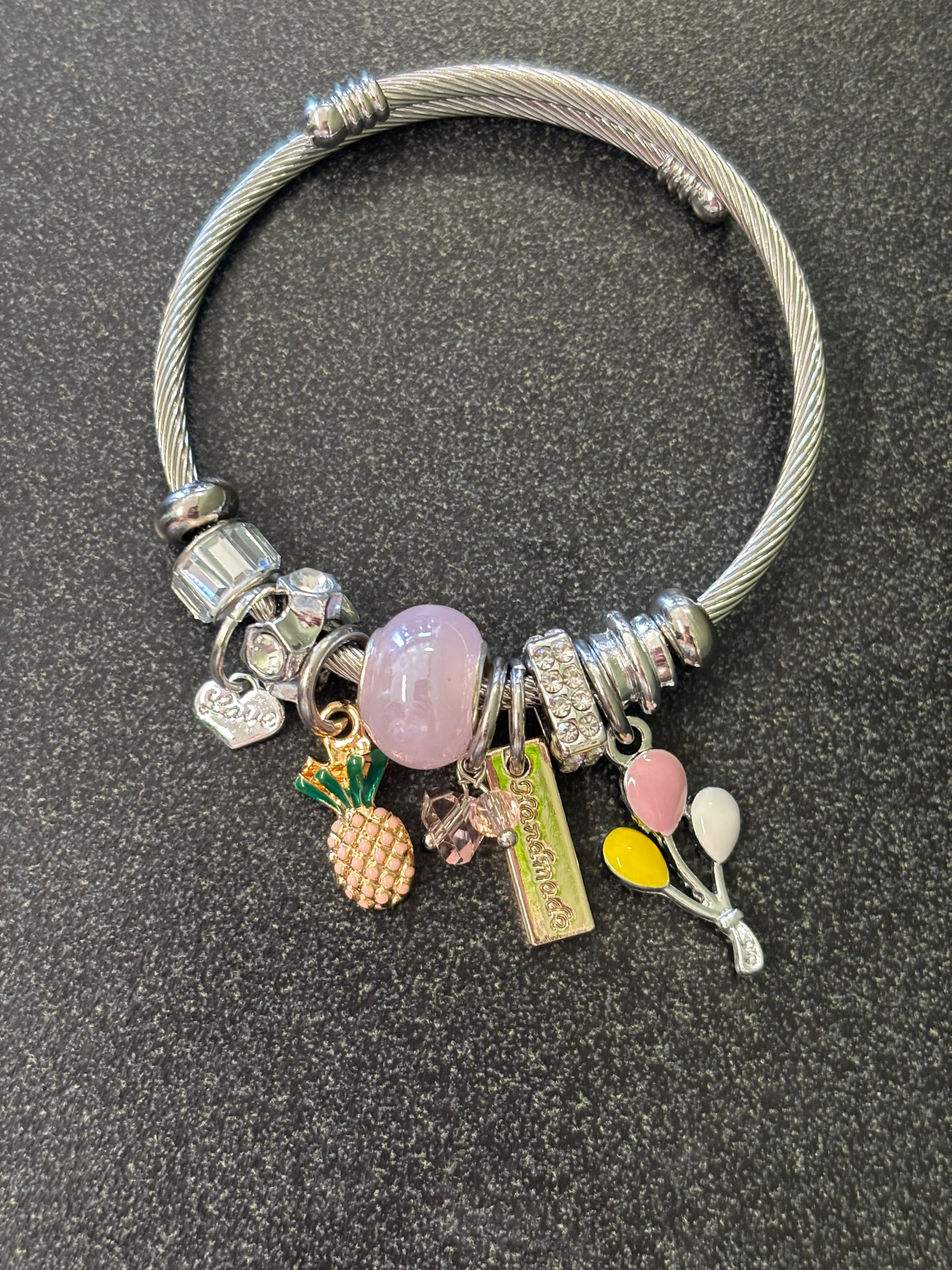 Pink Pandora bracelet