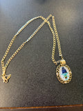 Blue troll necklace